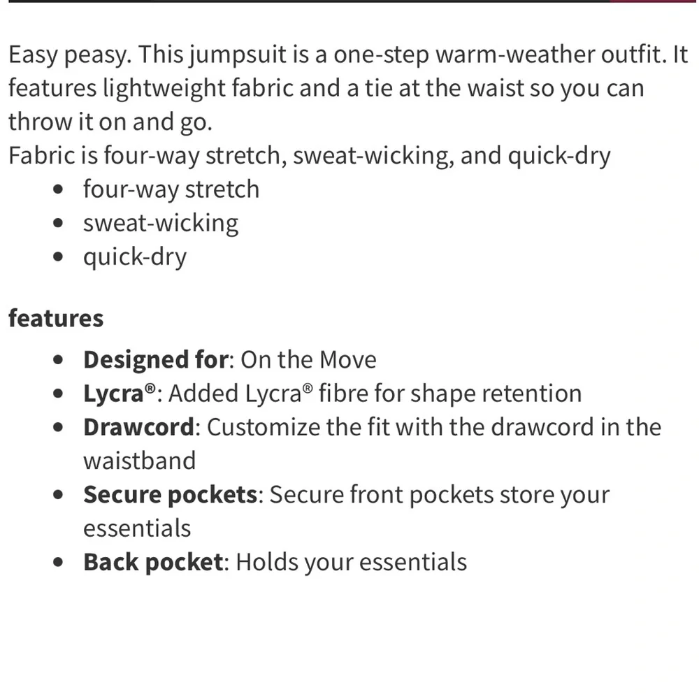 Lululemon Beige Shift in Time Cross Back Jumpsuit Sz 6 - Picture 16 of 16